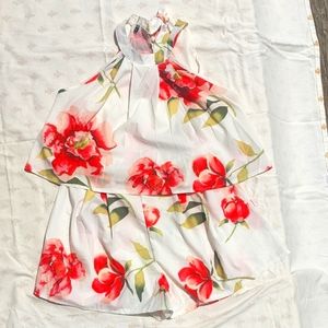 Floral top and shorts set